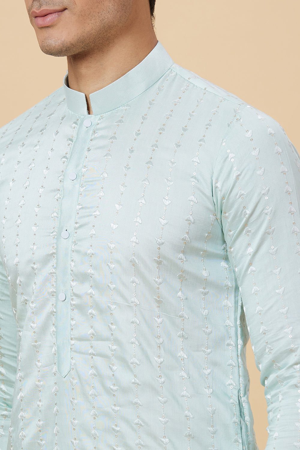 Kurta Sky Diya Embroidery