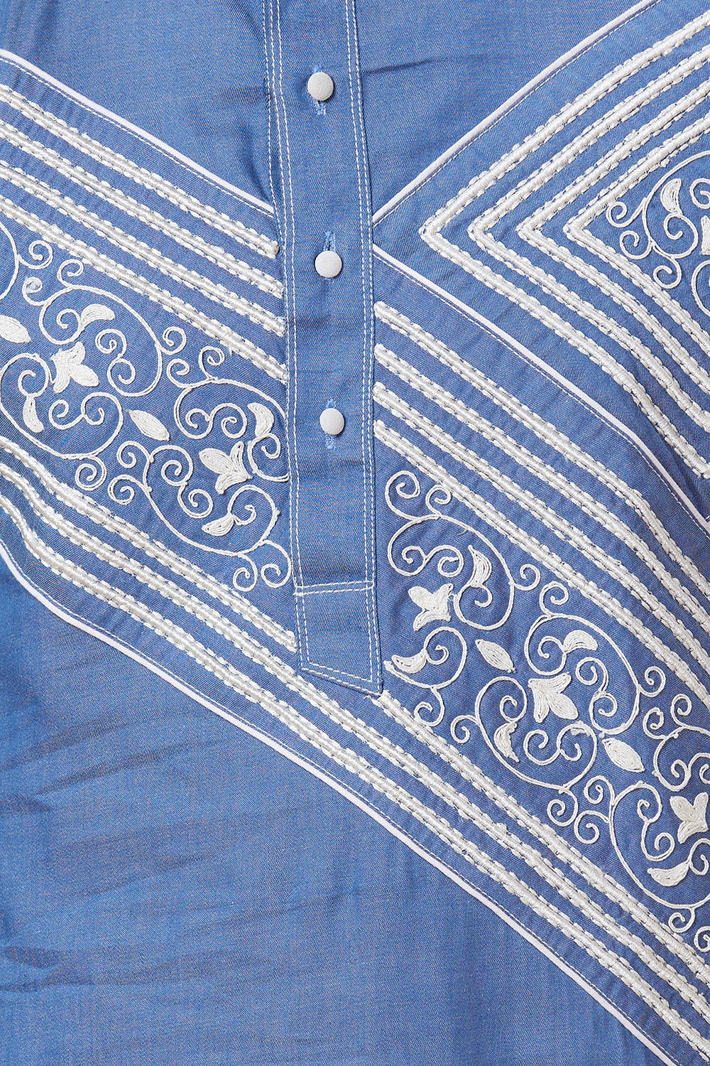 Kurta Denim look Thread Embroidery