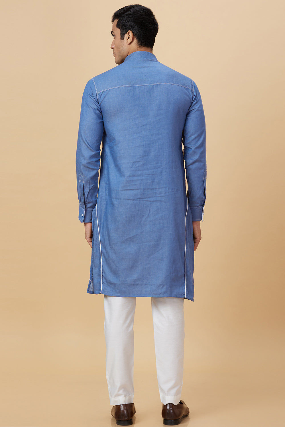 Kurta Denim look Thread Embroidery