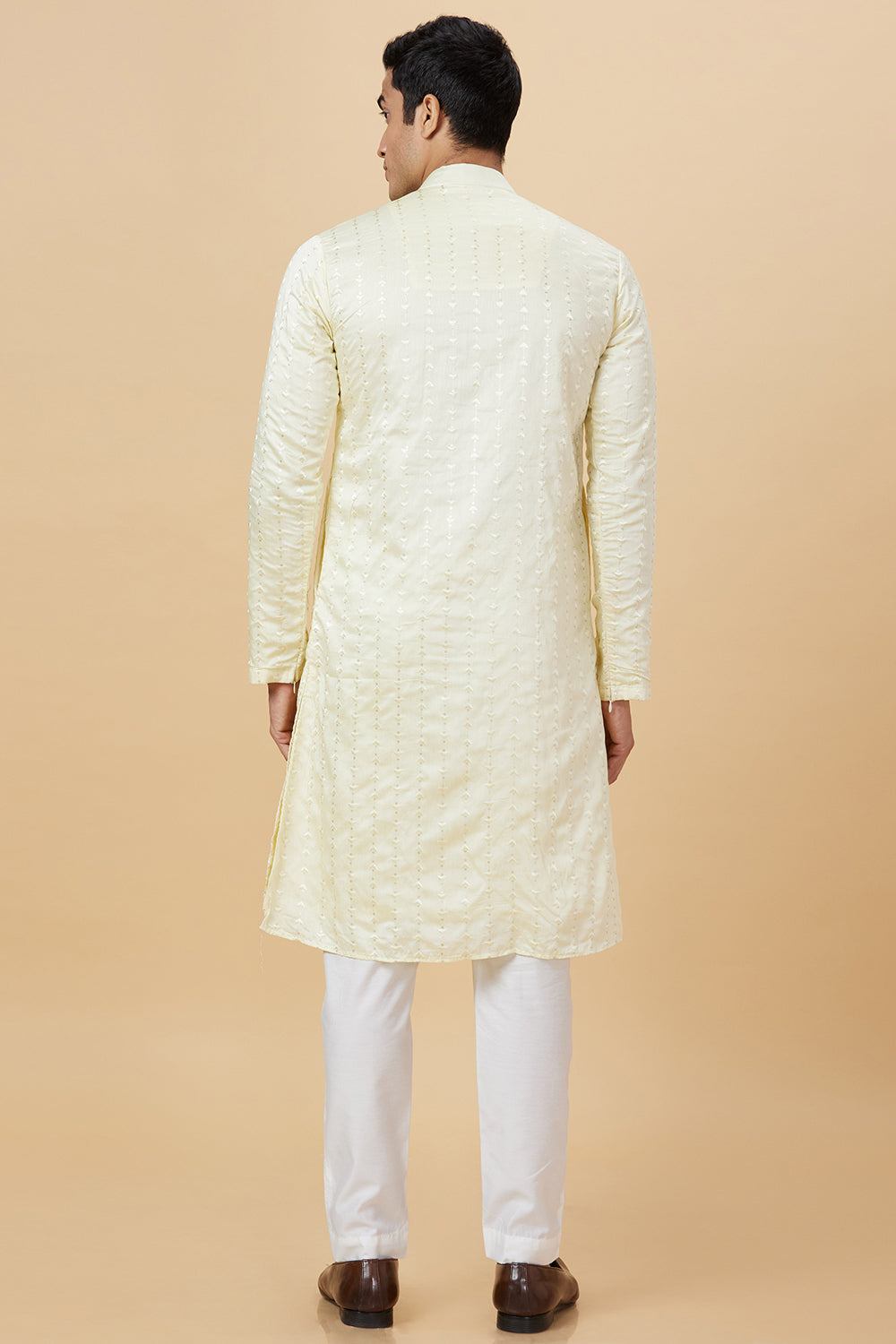 Kurta Lemon Diya Embroidery