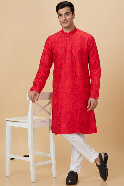 Stylish Box Embroidery Design Kurta