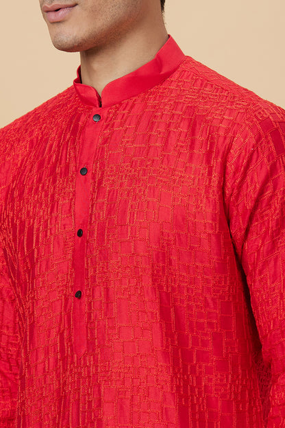 Stylish Box Embroidery Design Kurta