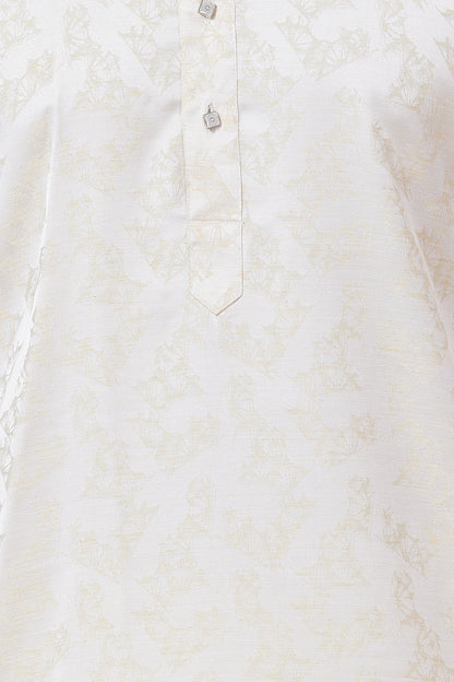 Kurta Gold Jacquard Floral