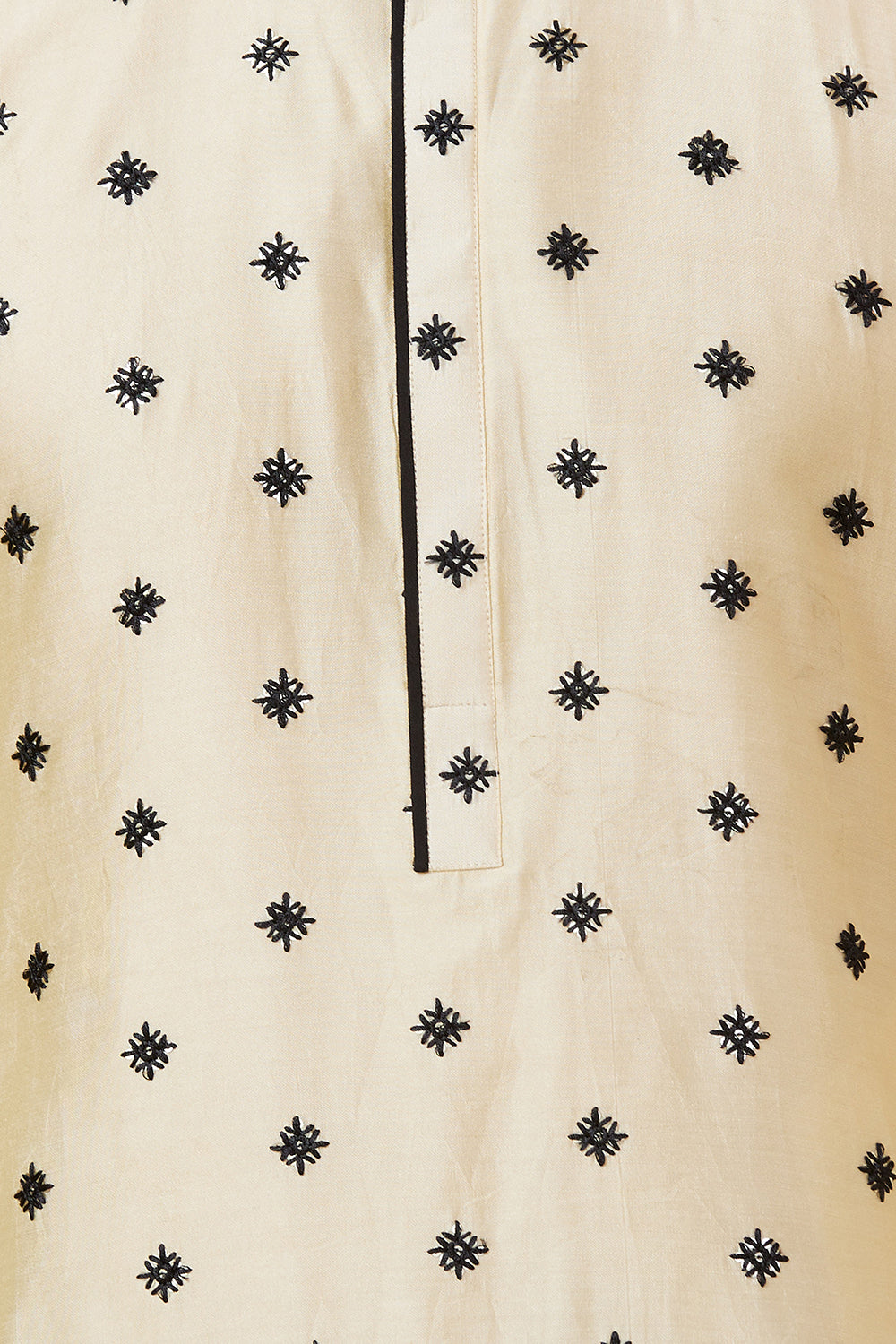 Kurta Lemon snowflake embroidery