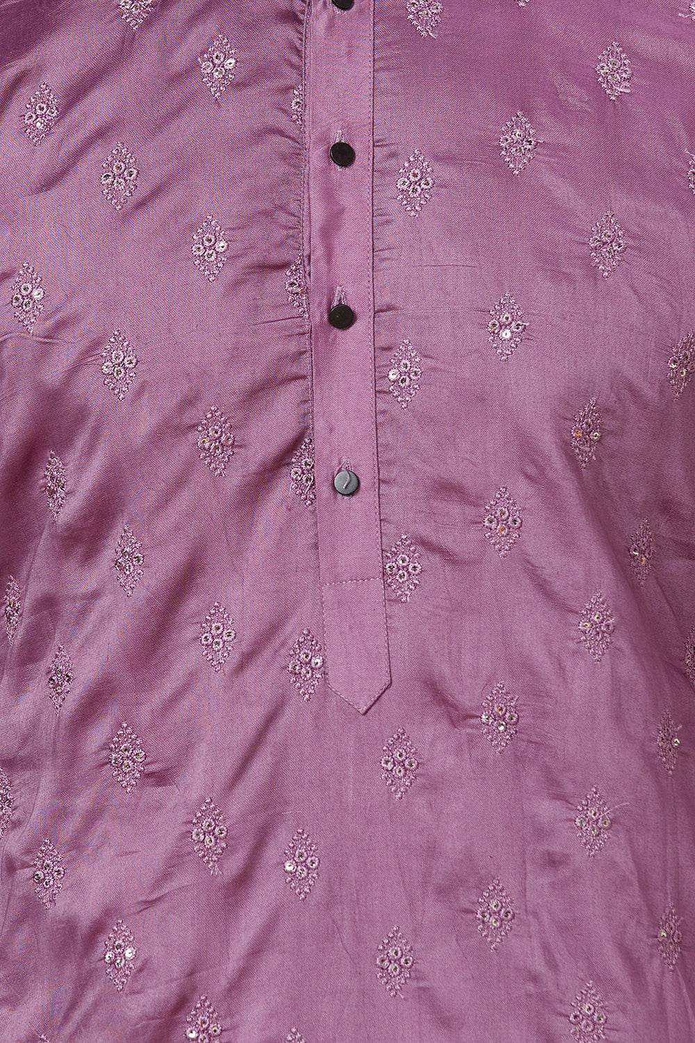 Mauve Kurta with Kite shaped mirror Embellished work