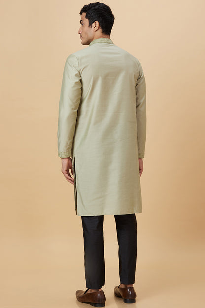 Kurta with French knot hand embroidery