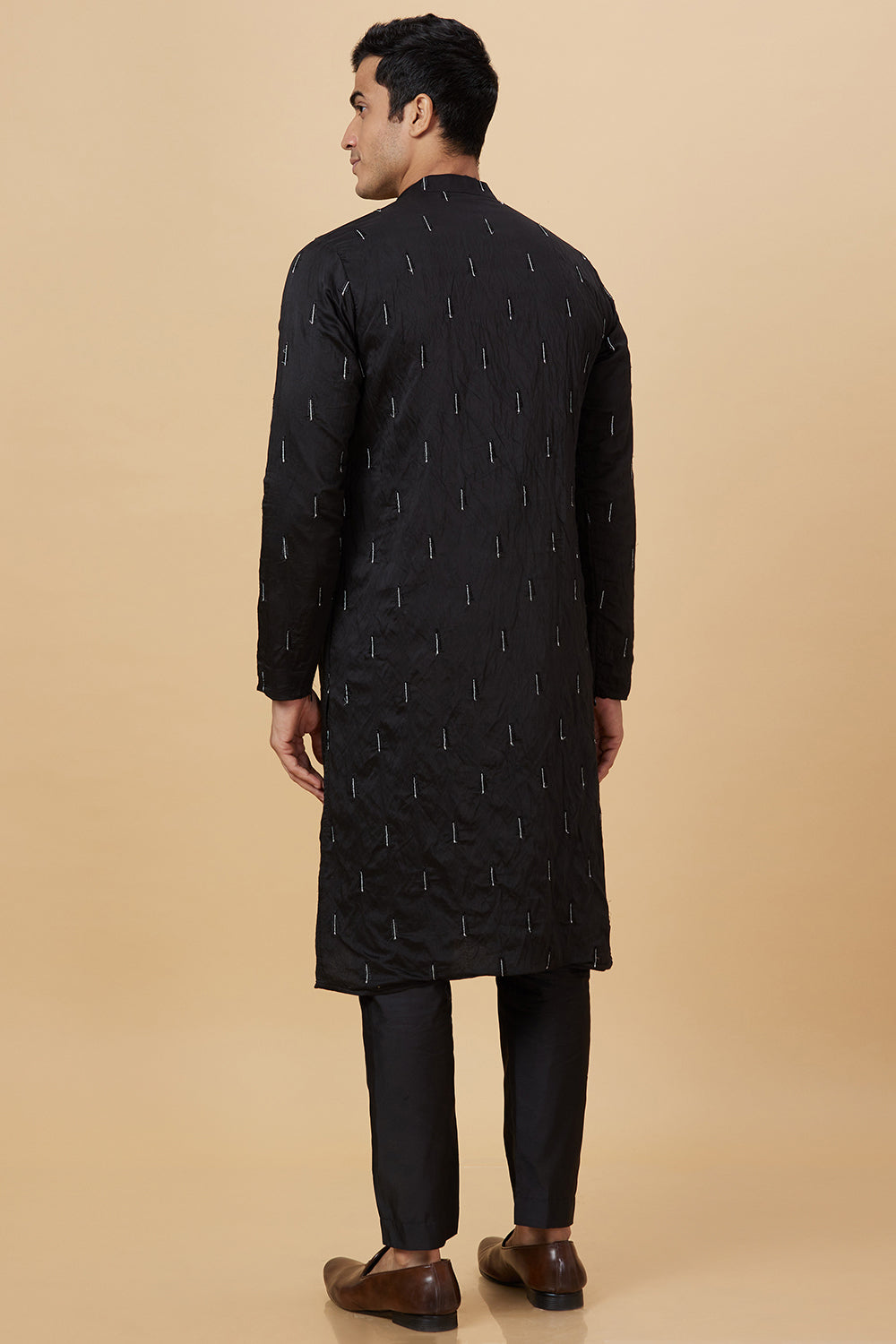 Kurta Black with Drops Embroidery work