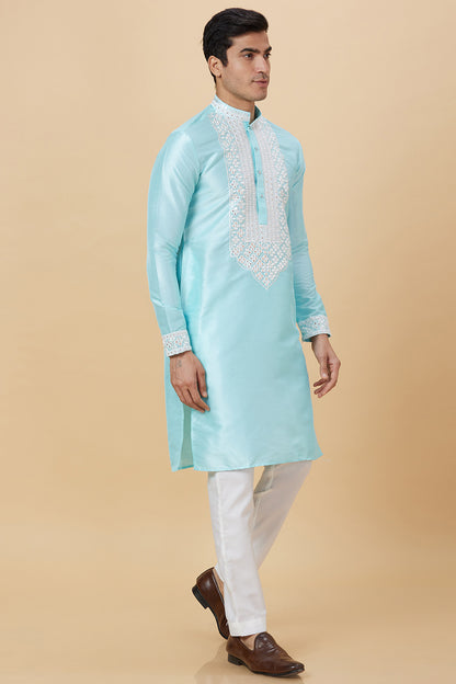 Kurta Sky Mirror work