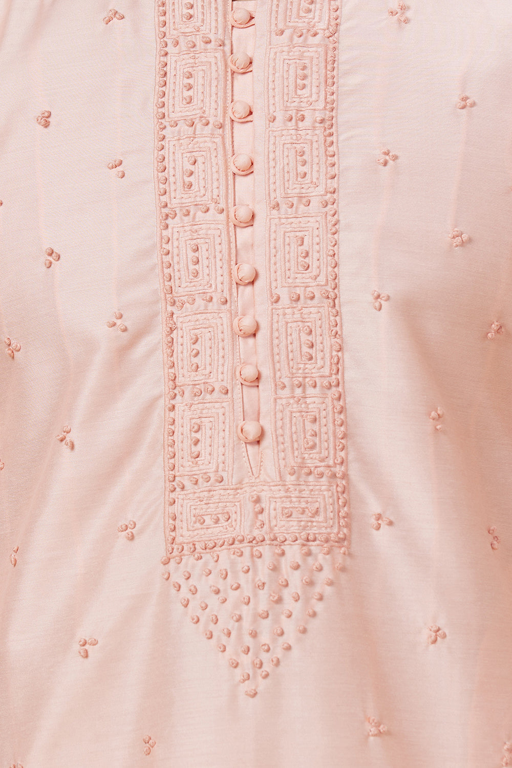 Kurta with French knot hand embroidery