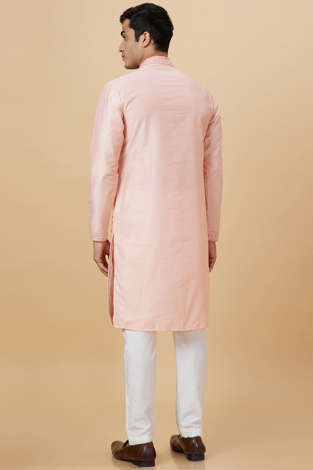 Kurta with French knot hand embroidery