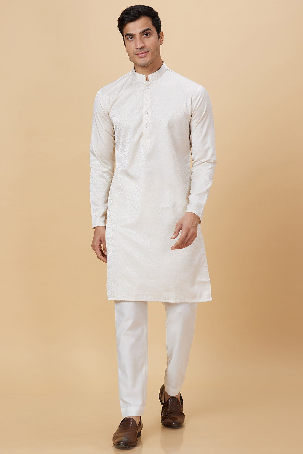 Kurta Gold Jacquard Triangle