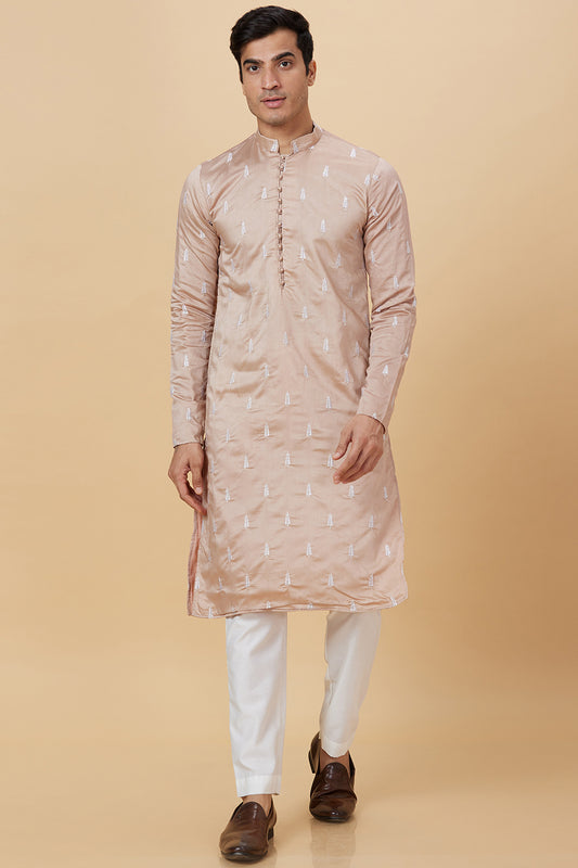 Kurta Bronze with Twig Embroidery work