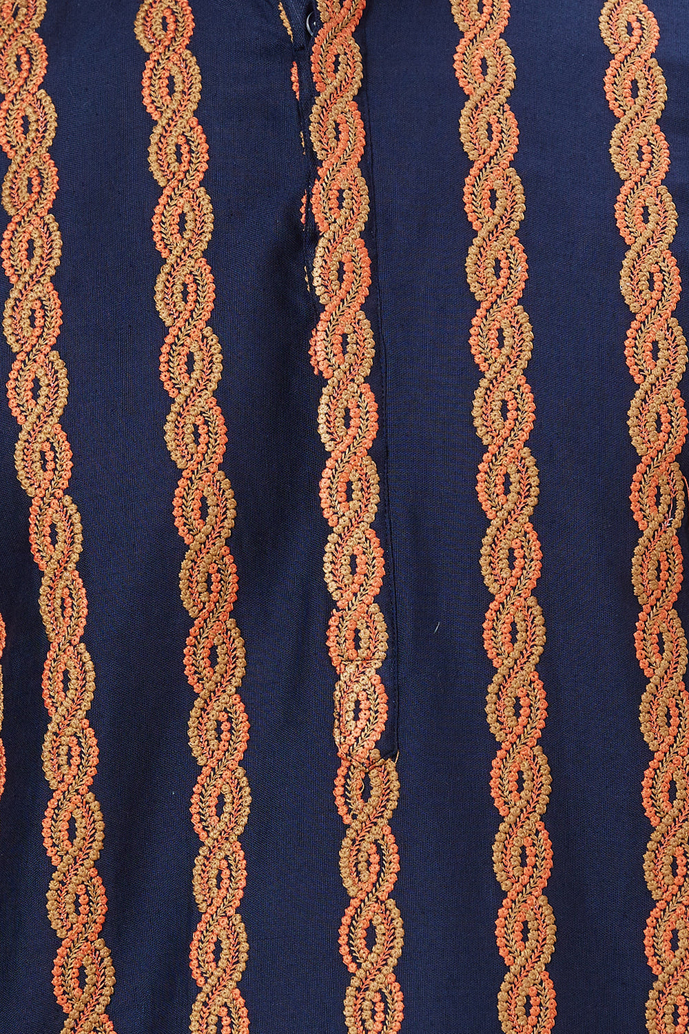 Kurta Navy with Rope Embroidery